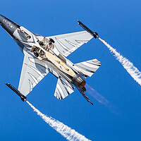 Buy canvas prints of Dark Falcon Belgian Air Component F-16AM Solo Display by Jason Wells