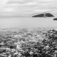 Buy canvas prints of Penmon point in black and white by Jason Wells
