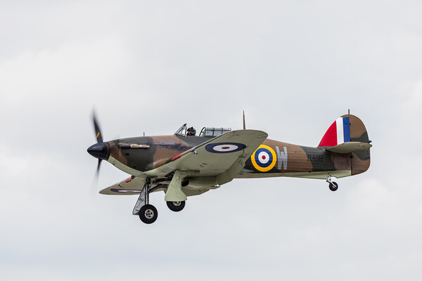 RAF Hurricane comes into land Picture Board by Jason Wells