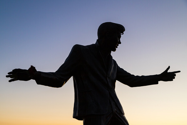 Billy Fury statue on the Liverpool waterfront Picture Board by Jason Wells