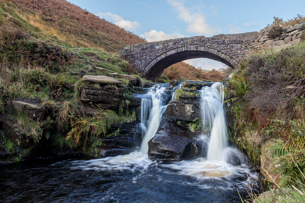 Packhorse bridge at Three Shires Head Picture Board by Jason Wells