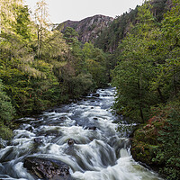Buy canvas prints of Water flowing down the Aber Glaslyn Pass by Jason Wells