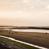 Buy canvas prints of Leasowe Beach at low tide by Jason Wells