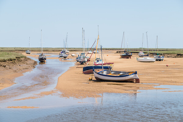 Boats by the quay at Wells next the Sea Framed Mounted Print by Jason Wells