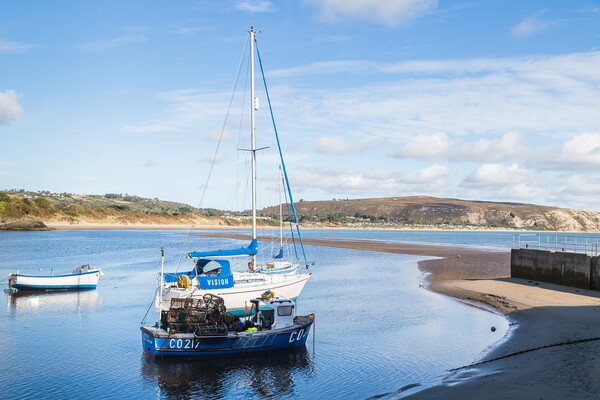 Boats moored at Abersoch Picture Board by Jason Wells