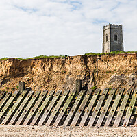 Buy canvas prints of Happisburgh Church above the cliffs by Jason Wells