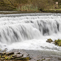 Buy canvas prints of Curved weir at Monsal Dale by Jason Wells