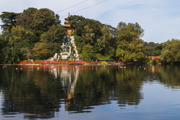 Peasholm Park pagoda Picture Board by Jason Wells