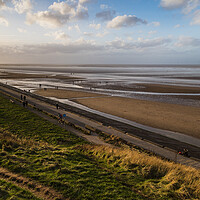 Buy canvas prints of Wallasey Beach at low tide by Jason Wells