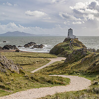 Buy canvas prints of Winding pathway to Twr Mawr by Jason Wells