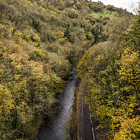 Buy canvas prints of View from Millers Dale Bridge by Jason Wells
