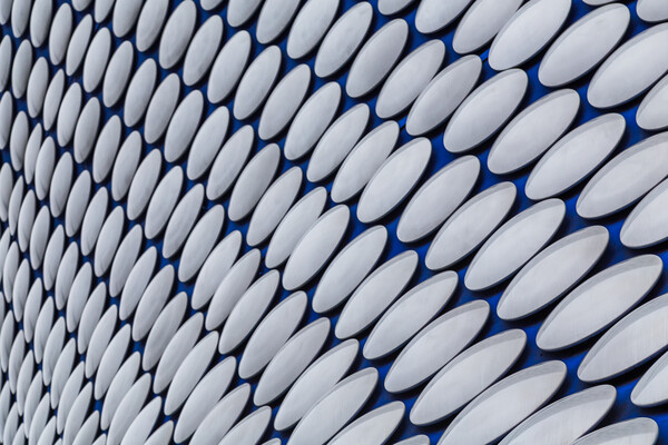 Twists and curves of the Selfridges Building Picture Board by Jason Wells