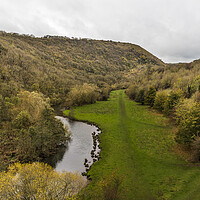 Buy canvas prints of River Wye flowing into the Monsal Dale by Jason Wells