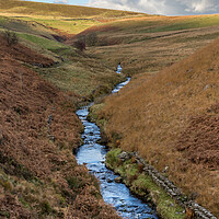 Buy canvas prints of River Dane flowing down a valley by Jason Wells