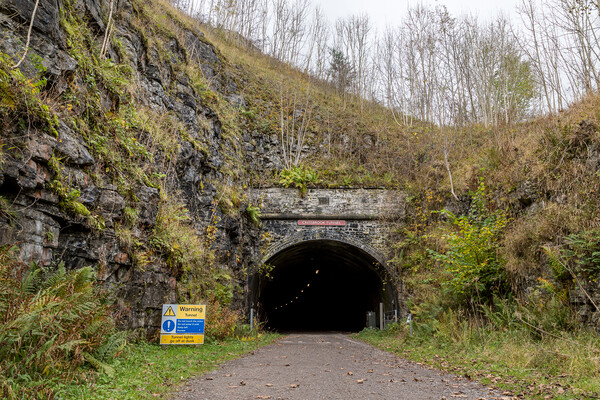Entrance to Cressbrook Tunnel Picture Board by Jason Wells