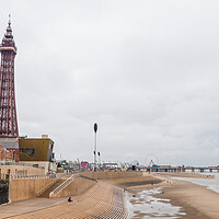 Buy canvas prints of Blackpool Tower next to the Central Pier by Jason Wells