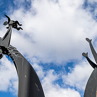 Buy canvas prints of High Hopes sculpture by Jason Wells