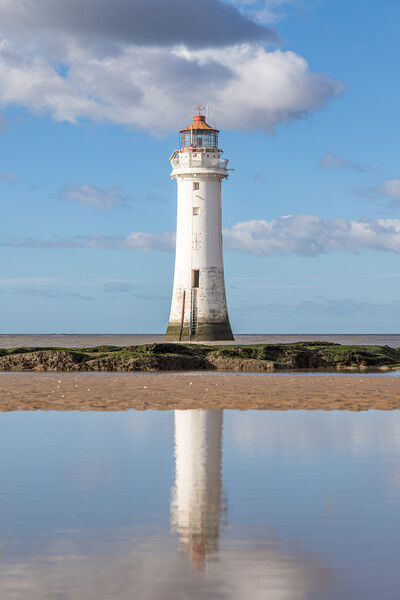 New Brighton Lighthouse reflections Picture Board by Jason Wells
