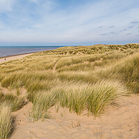 Buy canvas prints of Formby beach panorama by Jason Wells