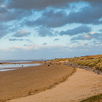 Buy canvas prints of Leasowe Beach panorama by Jason Wells