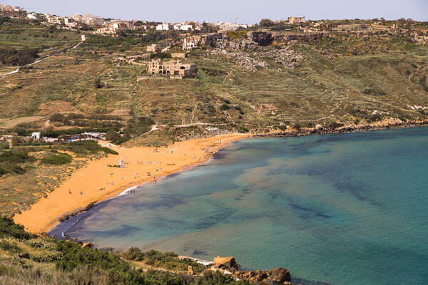 Ramla Beach from a high vantage point Picture Board by Jason Wells