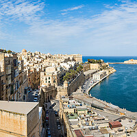 Buy canvas prints of Valletta waterfront panorama by Jason Wells