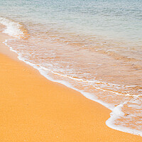 Buy canvas prints of Waves lap up on Ramla Beach by Jason Wells
