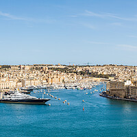 Buy canvas prints of Three cities and Grand harbour panorama by Jason Wells