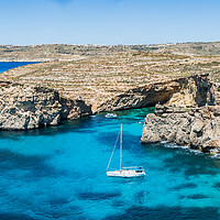 Buy canvas prints of Yacht at the Blue Lagoon by Jason Wells