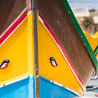 Buy canvas prints of Luzzu boat close up by Jason Wells