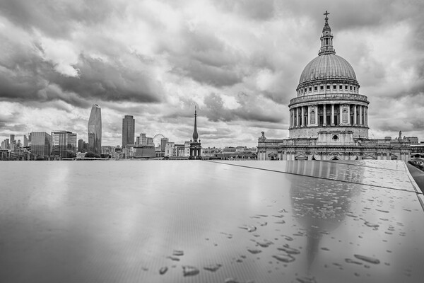 Reflections of St Pauls Cathedral Picture Board by Jason Wells