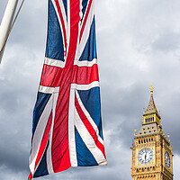 Buy canvas prints of Union Jack in front of Big Ben by Jason Wells