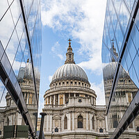 Buy canvas prints of A Futuristic St Pauls Reflection by Jason Wells