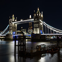 Buy canvas prints of Tower Bridge at night by Jason Wells