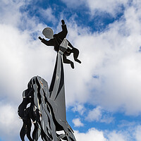 Buy canvas prints of High Hopes sculpture close up by Jason Wells