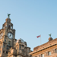 Buy canvas prints of Royal Liver Building dominates the Liverpool skyline by Jason Wells