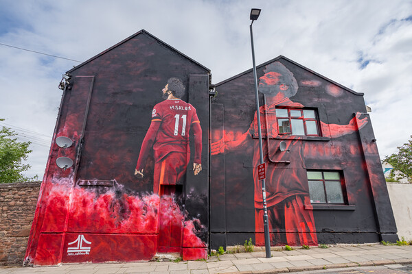 Mo Salah mural Picture Board by Jason Wells