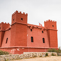 Buy canvas prints of Red Tower in Mellieha by Jason Wells