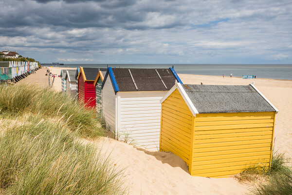Colourful beach huts at Southwold Picture Board by Jason Wells
