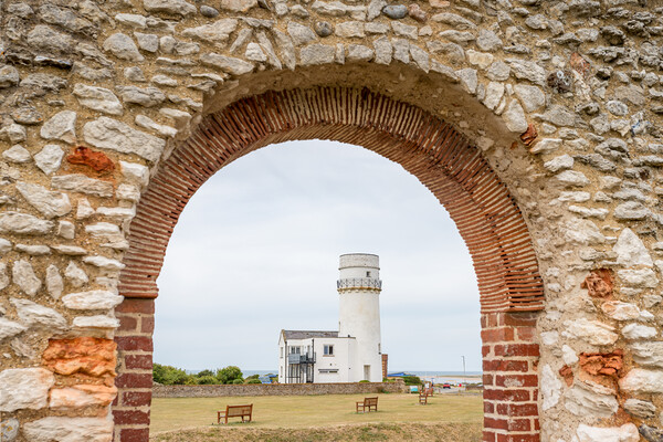 Hunstanton lighthouse framed Picture Board by Jason Wells