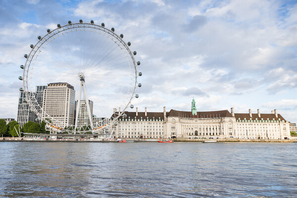 London Eye under a bright sky Picture Board by Jason Wells