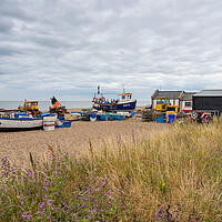 Buy canvas prints of Aldeburgh waterfront full of colour by Jason Wells