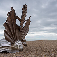 Buy canvas prints of The Scallop sculpture by Jason Wells