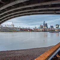 Buy canvas prints of Square Mile framed by Cannon Street Railway Bridge by Jason Wells