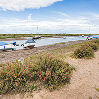 Buy canvas prints of Boats moored at Blakeney by Jason Wells