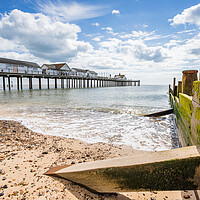 Buy canvas prints of Southwold Pier and seascape by Jason Wells
