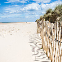 Buy canvas prints of Beach fence at Holkham by Jason Wells