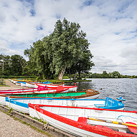 Buy canvas prints of Boats moored Thorpeness Meare by Jason Wells