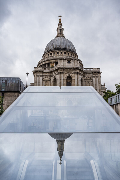 Reflection of St Pauls Picture Board by Jason Wells