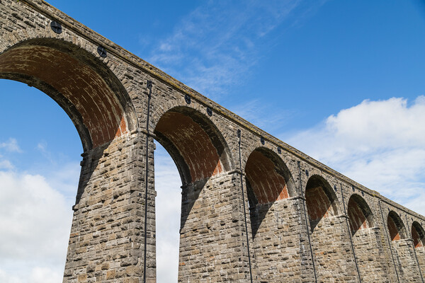 Ribblehead Viaduct under a blue sky Picture Board by Jason Wells